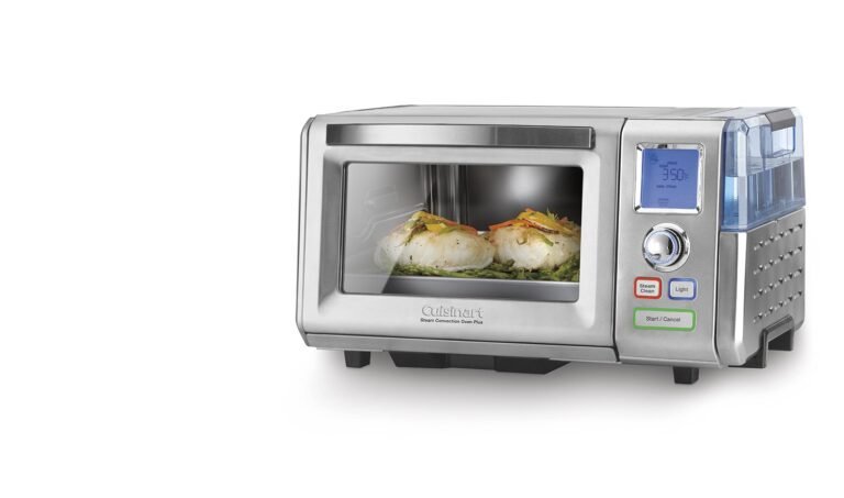 Cuisinart steam convection oven with fish cooking inside