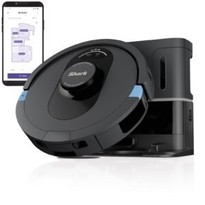 Shark robot vacuum cleaner with charging station and smartphone interface